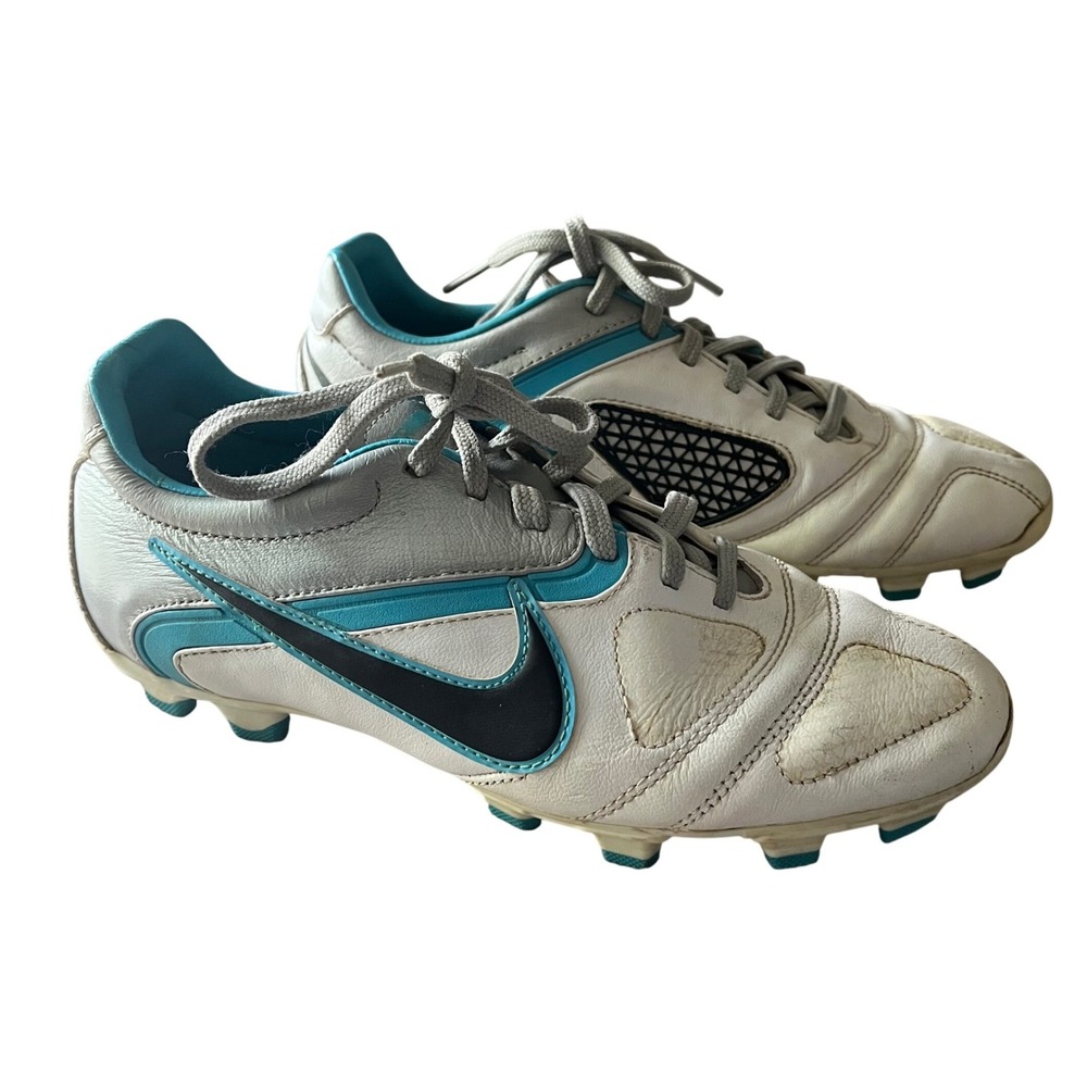 Nike CTR360 Libretto II FG Soccer Cleats White Silver Blue Womens 8.5 429532-104